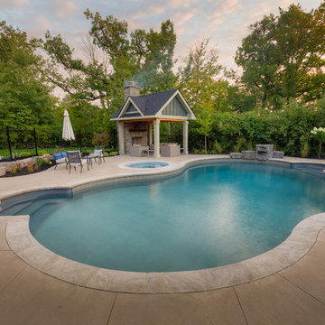 Custom Vinyl Pool, Spa & Shade Structure - Oakville