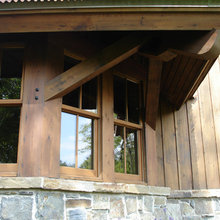 Timber frame window accenting