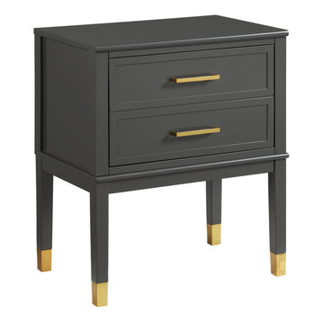 Picket House Furnishings Brody Side Table in Dark Charcoal