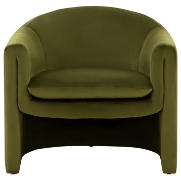 Safavieh Laylette Upholstered Accent Chair, Olive Green