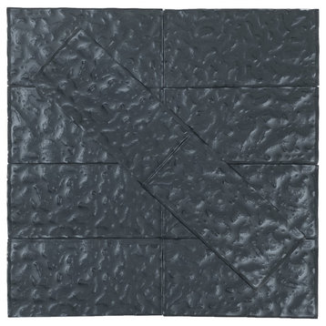 Miseno MT-WHSMTW0306-CF Metallics - 3" x 6" Rectangle Wall Tile - - Gray