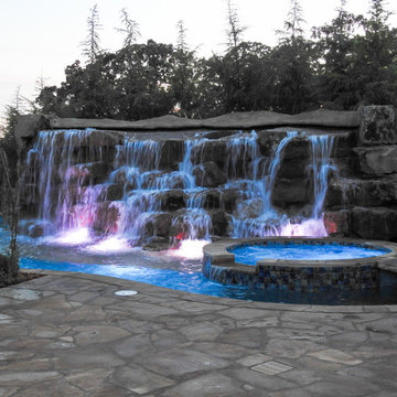 Pool and Natural Boulder Waterfall in Stillwater