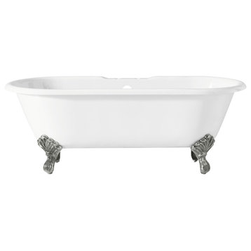 Cheviot Products Regal Cast Iron Bathtub With Faucet Holes and Shaughnessy