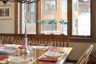 Inspiration for a dining room remodel in Denver