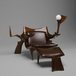 Lounge Chair and Ottoman - Living Room Furniture