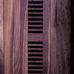 Black Walnut vent set into Guayavira Floor - Hardwood Flooring