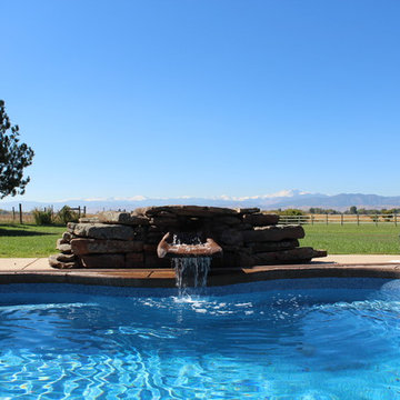 Pool and Living Area Backyard Transformation