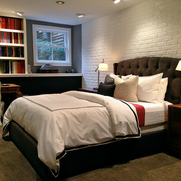 Faux Brick Bedroom