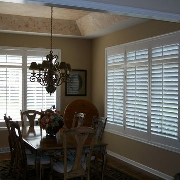 White Wood Shutters in Condo.