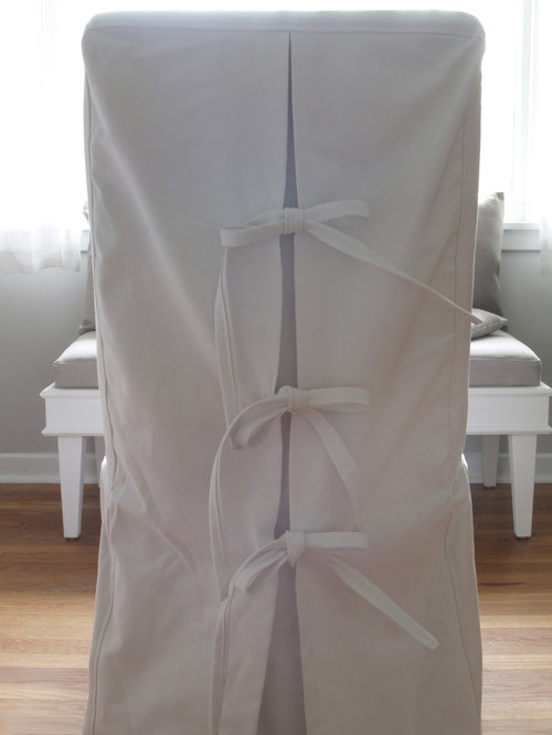 Custom Shabby Chic Parsons Dining Chair Covers In White Canvas Cotton Custom Shabby Chic Parsons Dining Chair Covers In White Canvas Cotton Chairs
