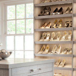 Slanted Shoe Shelves - Shoe Storage