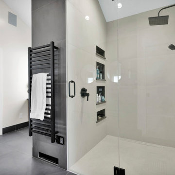 Warm Contemporary Primary Bath