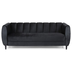 Yuma Modern Velvet 3 Seater Sofa - Midcentury - Sofas - by