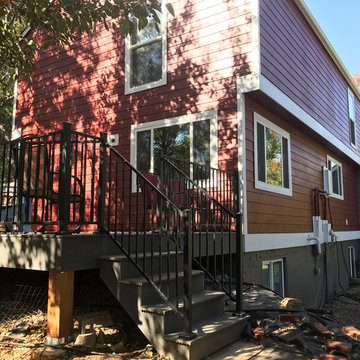 James Hardie reside and new Trex Deck Build