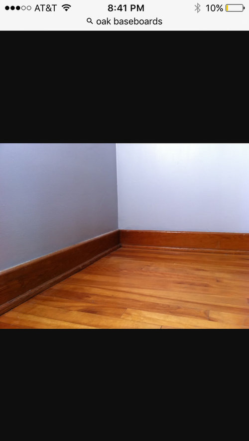 Is it a good idea to change the oak baseboards to thicker white