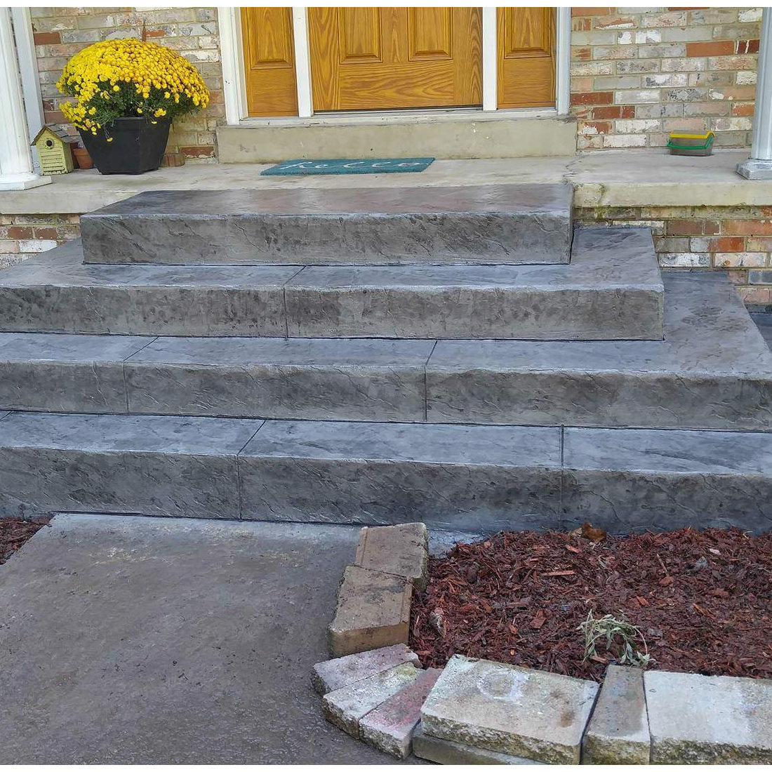 Concrete steps in Manassas