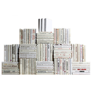 Modern Snowfall Book Wall, Set of 100
