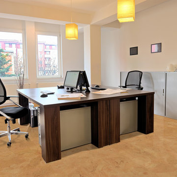 Office floor - cork flooring