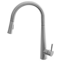 STYLISH Kitchen Sink Faucet Single Handle Pull Down Dual Mode Stainless Steel