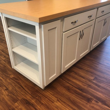 New Construction Milan, IL Koch Express Painted White Formica Amber Maple