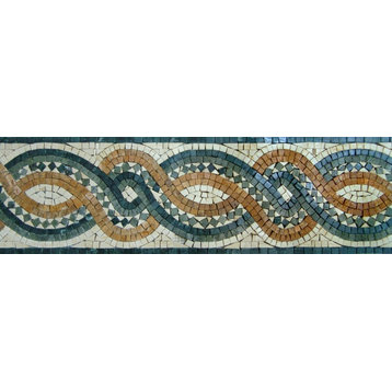 Mosaic Celtic Rope Border, 8"x12"