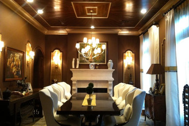 Inspiration for a contemporary dining room remodel in San Diego
