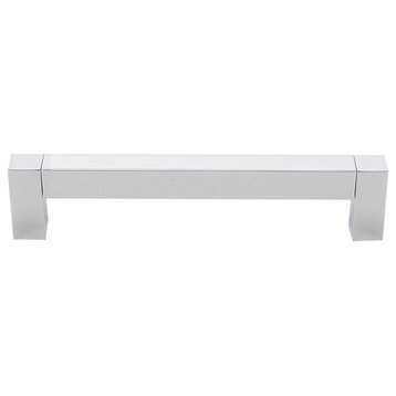 Alno A420-6 Block 6 Inch Center to Center Handle Cabinet Pull - Polished Chrome