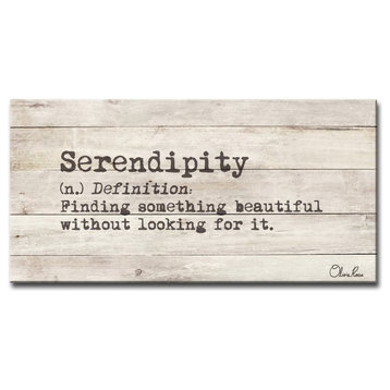 Ready2HangArt 'Define Serendipity' Inspirational Canvas Art, 12"x24"