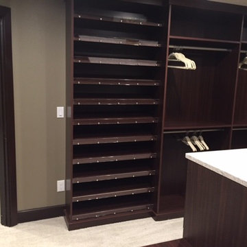Chocolate Cherry Walk in closet