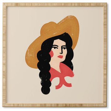 Nick Quintero Abstract Cowgirl Framed Wall Art