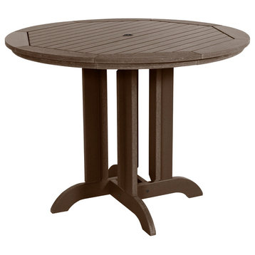 Sequoia 48" Round Counter Dining Table, Weathered Acorn