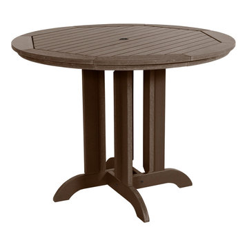 Sequoia 48" Round Counter Dining Table, Weathered Acorn