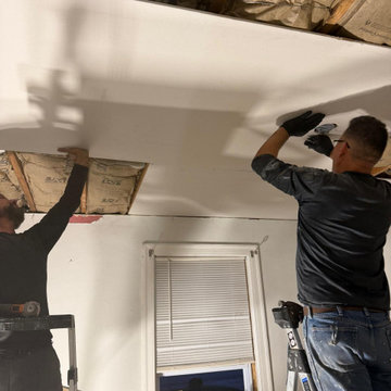 Bedroom - Ceiling Renovation – From Structural Repair to Modern Comfort