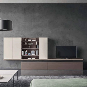 Freestanding base Day-11 TV media unit by Orme