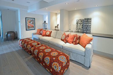 Living room - eclectic living room idea in Other