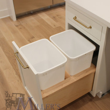Hidden Trash Bin Slide Out