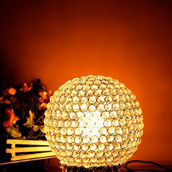 Indian Designs Fashion Metal Crystal Designs Lamp For Decor - Table Lamps