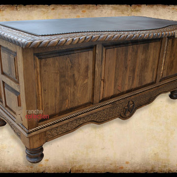 El Patron Desk with Leather