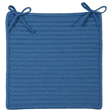 Simply Home Solid - Blue Ice Chair Pad (set 4)