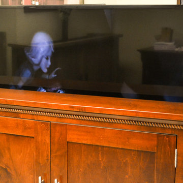 Automated TV Lift Cabinet in Solid Cherry (The Richmond)