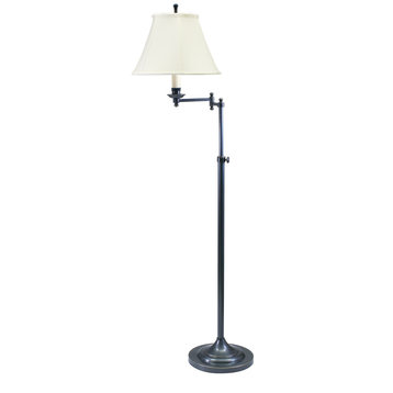 Club Adjustable Swing Arm Floor Lamp Oil Rubbed Bronze