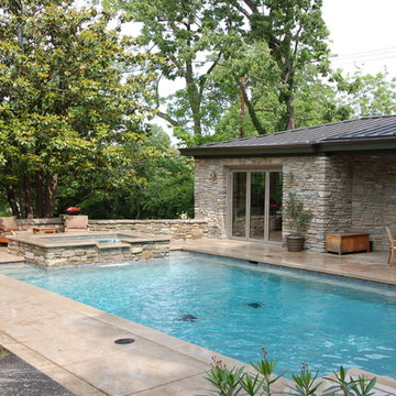 Lexington Residence in Historic Home with Pool and outdoor kitchen additions