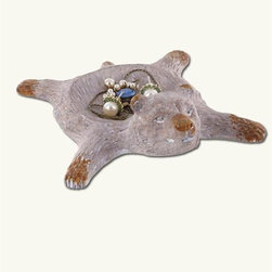 Bear Rug Trinket Tray - Jewelry Boxes And Organizers
