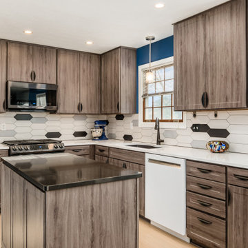 Transitional Kitchen Remodel Done in Gibraltar Color