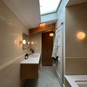 Block Shop & Mosaic Neutral Spa Bathroom