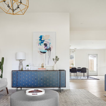 Rosedale Warm Modern Ranch House: Living Room