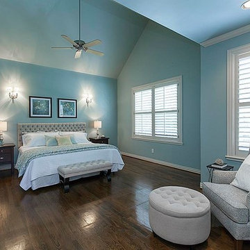University Blvd Master Bedroom Staging