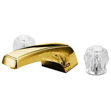 Kingston Brass KB288 Americana Roman Tub Filler Twin Acrylic Round Handles, Satin Nickel - View #2