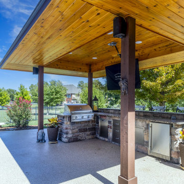 Camden Chase Pool Pavilion & Deck Build