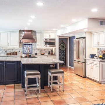 Mediterranean and Spanish Style Kitchen Remodel